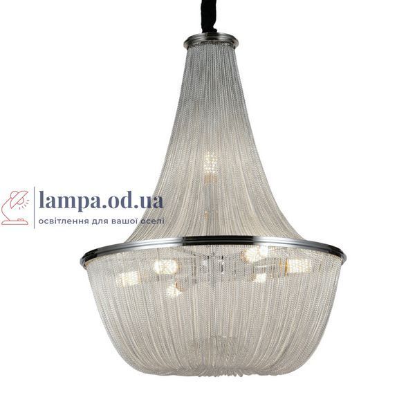 Люстра стельова LED Levistella 908D0029-8 Silver, 8 ламп, E14, срібний метал, неокласичний стиль LVS1257 фото