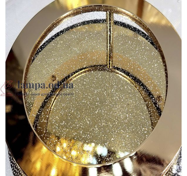 Декоративная потолочная LED-люстра Artlight 1032-450 GD+BK в форме цветка с прозрачными акриловыми лепестками 1032-450 фото