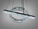 Современная подвесная LED люстра Diasha 1712/500+300BK для спальни и гостиной, черная, 2 кольца, 54 W, освещение 10-16 м&sup2; 1712/500+300BK фото 6