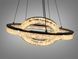 Современная подвесная LED люстра Diasha 1712/500+300BK для спальни и гостиной, черная, 2 кольца, 54 W, освещение 10-16 м&sup2; 1712/500+300BK фото 3