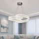 Підвісна кришталева LED-люстра Artlight 531/600CH у вигляді переплетених кілець, хром, 153 Вт, від 16-25 м&sup2; 531/600CH фото 1