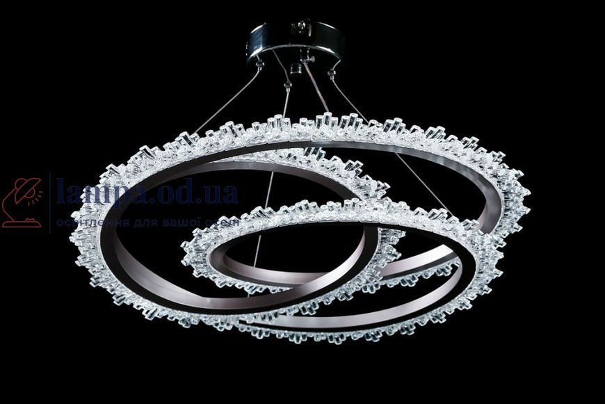 Люстра стельова LED Splendid Ray L146/1, хром, 1 лампа, регульована висота 30-100 см, діаметр 55 см, сучасний стиль для дому 30432503 фото