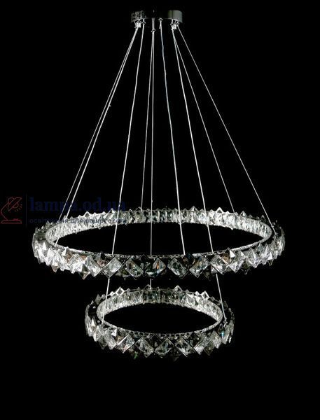 Светодиодная люстра Splendid Ray L40802/ 80+50/2 LED, 2 кольца, пульт, диммер, 100 Вт 30436507 фото