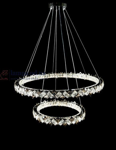 Светодиодная люстра Splendid Ray L40802/ 80+50/2 LED, 2 кольца, пульт, диммер, 100 Вт 30436507 фото