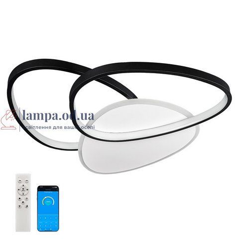 Люстра стельова LED Levistella 7871018, 50W, регульована температура світла, біло-чорний, сучасний стиль для дому LVS5077 фото