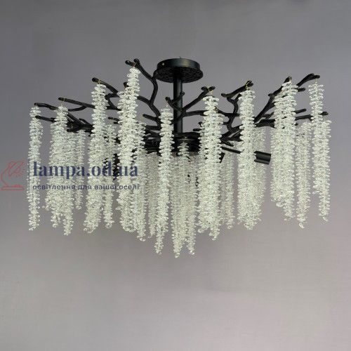 Люстра гліцинія Linisoln 8078-800 C WH/BK Стельова 8078-800 С WH/BK Стельо фото