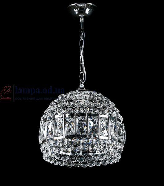 Потолочная люстра E27 Splendid Ray L311/1L (26)(CR), 1 лампа, 45 см, золотая и белая, хрусталь, металл 30425794 фото