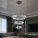 Світлодіодна люстра Splendid Ray L50604J/500+350+200/3 LED з кришталем, хром, 100 Вт, з пультом і димером 30436446 фото 1