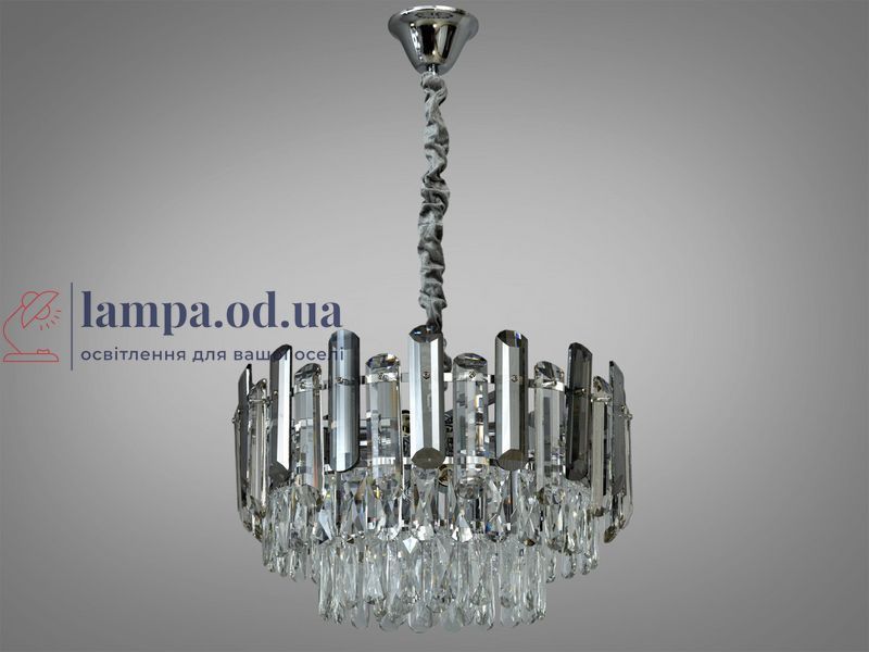 Потолочная люстра Diasha 8805-450CH 6 ламп E14, хром, регулируемая высота 40-75 см, современный стиль для дома 8805-450CH фото