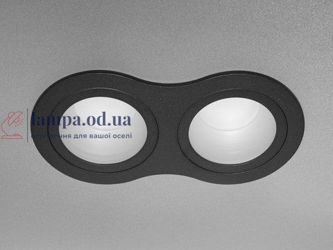 Точечный светильник Diasha QXL-1755-R2-BK Aluminium, 2 лампы, черный, для коридора, гостиной QXL-1755-R2-BK фото