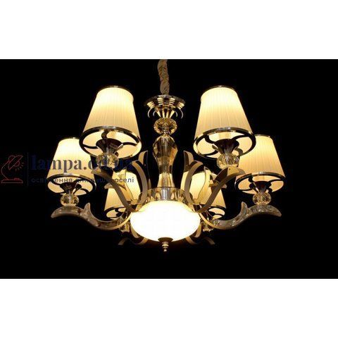 Люстра класична Linisoln 8329/6 Pearl Black 8329/6 CH фото