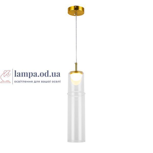 Підвісний світлодіодний світильник Levistella 800P3317-1 CL, LED 6 Вт, прозоре скло, 3 режими світла LVS7156 фото