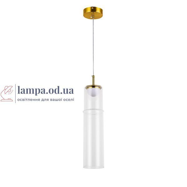 Підвісний світлодіодний світильник Levistella 800P3317-1 CL, LED 6 Вт, прозоре скло, 3 режими світла LVS7156 фото