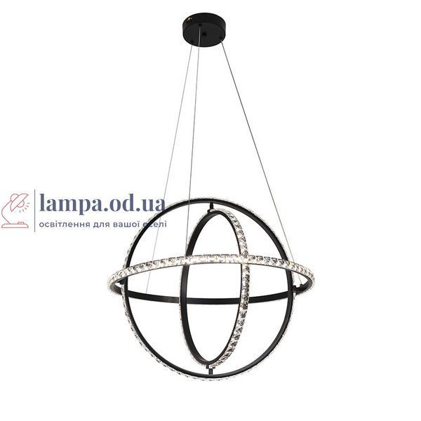 Люстра стельова LED Levistella 799L8703S-3 (600) BK, 70W, регульована температура кольору, чорний метал, сучасний стиль LVS5605 фото