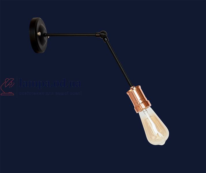 Настенное бра Levistella 752WT2006-1, E27, 60W, черный, розовое золото, для дома и зала LVS04524 фото