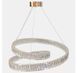 Подвесная хрустальная LED-люстра Artlight 555-800GD с переплетёнными кольцами, золото, 170 Вт, от 20-30 м&sup2; 555-800GD фото 3