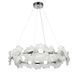 Потолочная люстра LED Levistella 7989249-14 led (800) CH, 22W, хром, акриловые лепестки, современный стиль LVS5769 фото 1