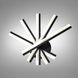 Потолочная LED-люстра Diasha MX3072/5BK, многолинейная геометрия, &Oslash;62 см, 70 W MX3072/5BK фото 1