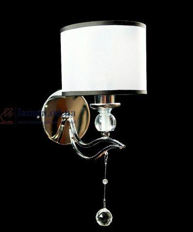 Бра настінне Splendid Ray B88112/1W, E14, 40W, білий, хром, сучасний стиль 30414776 фото