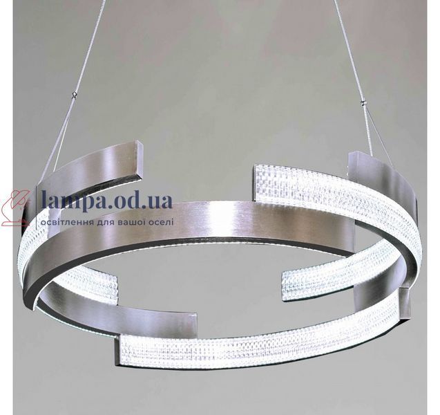 Срібляста підвісна LED люстра-кільце з прозорим декором Artlight 3684/85SN 3684/85SN фото