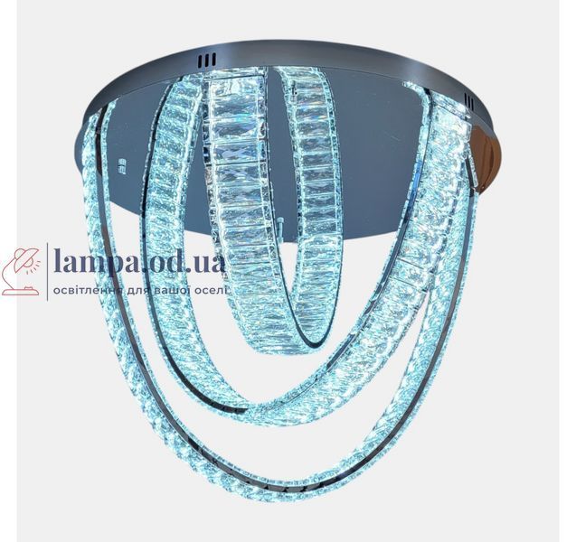 Стельова кришталева LED-люстра Artlight 578/600CH з каскадними стрічками, хром, 56 Вт, від 13-20 м&sup2; 578/600CH фото