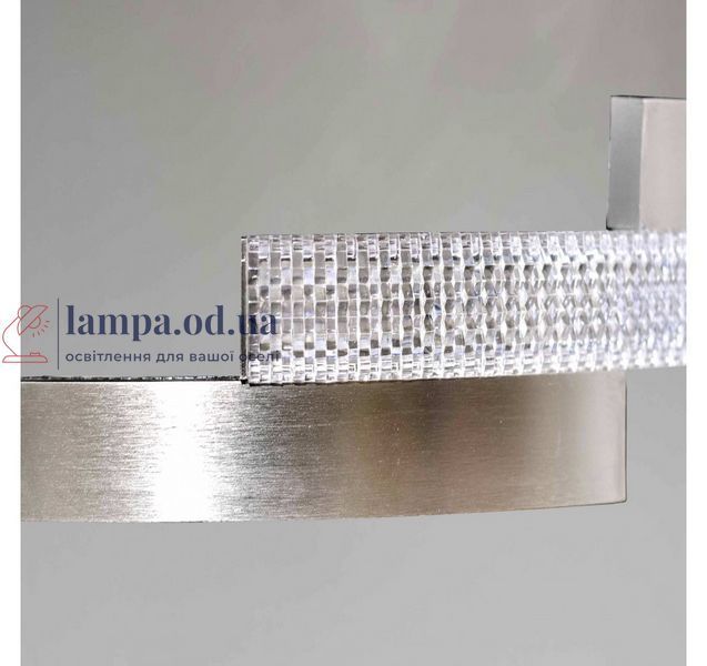 Срібляста підвісна LED люстра-кільце з прозорим декором Artlight 3684/85SN 3684/85SN фото