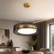 Подвесной круглый LED-светильник Artlight 2003/X4 черный с золотым сатином и тремя режимами света 2003/X4 фото 1