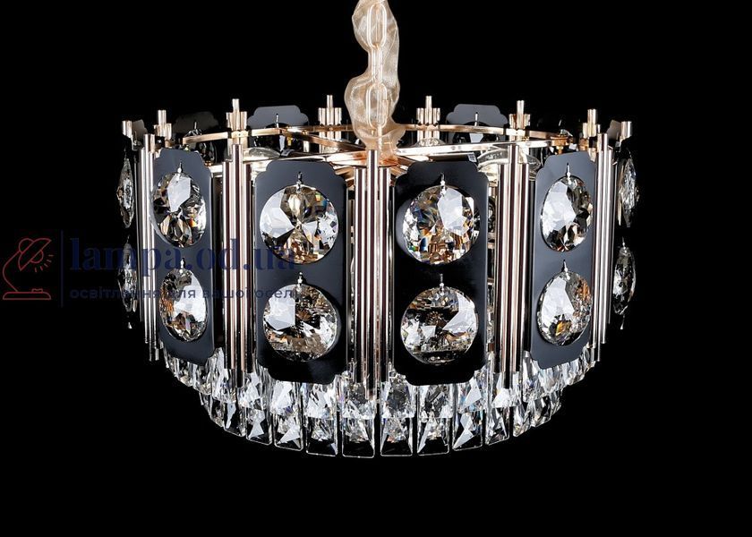 Люстра кришталева Splendid Ray L573/D500/12, E14, золото/чорний/білий, для дому 30385865 фото