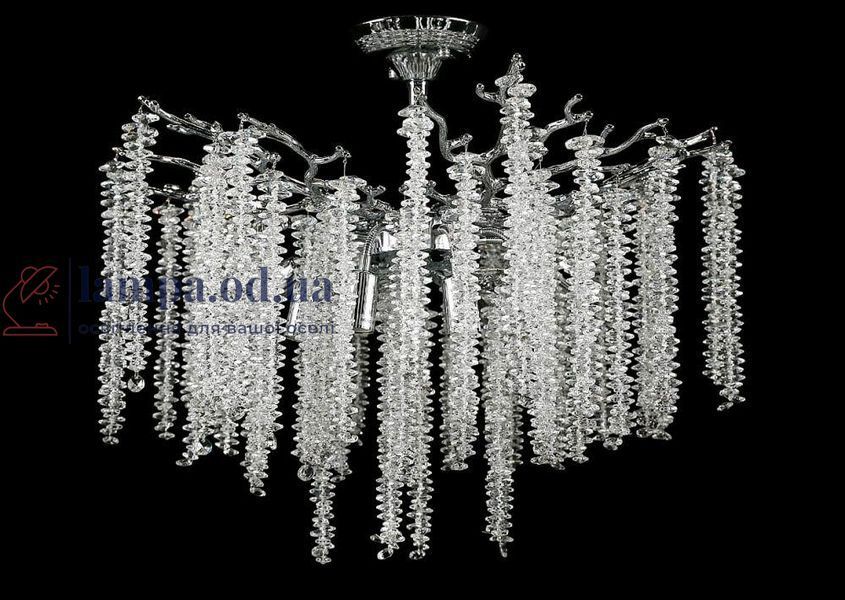 Потолочная хрустальная люстра "Глициния" Splendid Ray LC33027/760/10 хром 76 см на 10 ламп E14 30430426 фото