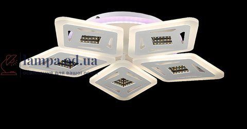 Люстра стельова LED Splendid Ray LK29012/5+1, 150W, білий, з пультом, сучасний стиль, 54 см 30408647 фото