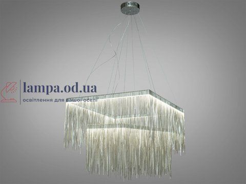 Люстра стельова LED Diasha LSD-600+400F-HR, 65W, регульована висота 55-165 см, діаметр 60 см, світлодіодна, для коридору LSD-600+400F-HR фото