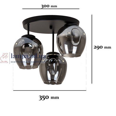 Люстра Levistella 756HPR0231F-3 BK+BK (300) LVS4607 фото