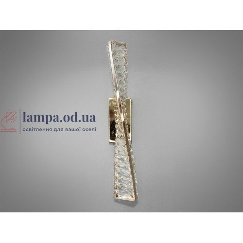 Стильный настенный LED светильник хрустальный для прихожей Linisoln 531-300B серебристый 30 см LED 3 режима 531-300B фото