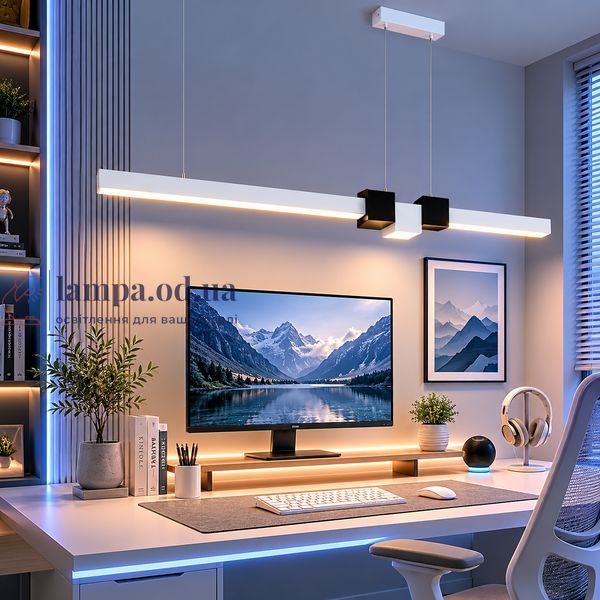 Подвесной LED-светильник Diasha 7528/1000WH, 28 W, 121 см, 0-10m2 7528/1000WH фото