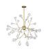 Люстра LED Levistella 918LP262-36 GD+CL, 36W, золото + прозоре скло, сучасний стиль для дому