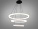 Підвісна LED люстра до 30 м2 Diasha 1712/800+600+400ABK, три кільця, чорна, 125 W 1712/800+600+400ABK фото 2
