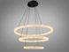 Підвісна LED люстра до 30 м2 Diasha 1712/800+600+400ABK, три кільця, чорна, 125 W 1712/800+600+400ABK фото 4