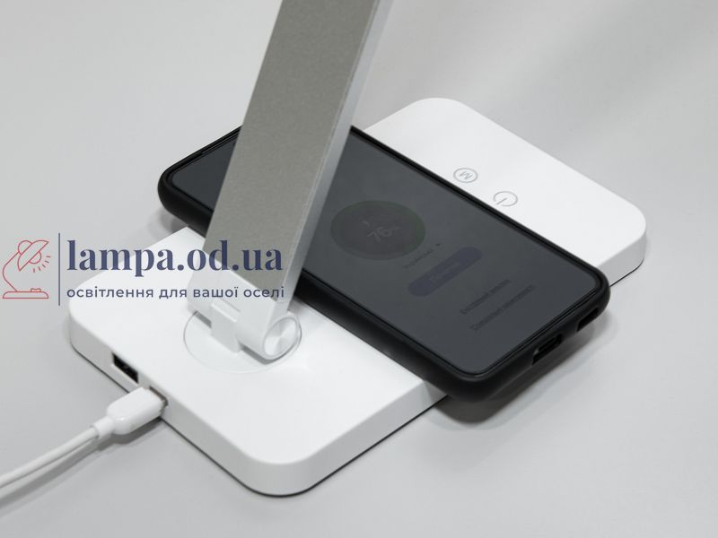 Світильник настільний LED Diasha A855SL wireless charge, 5W, регульована висота 20-67 см, сучасний стиль, бездротова зарядка A855SL wireless charge фото