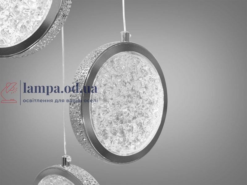 Люстра каскадная LED Diasha 3005/10HR 66W, хром, для холла, коридора, гостиной, спальни, 10 ламп, IP20 3005/10HR фото