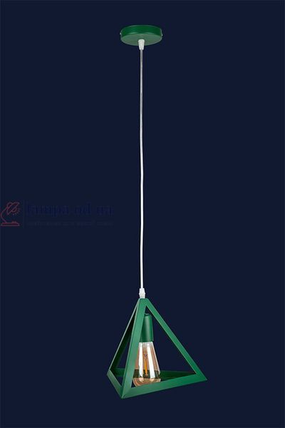 Подвесной светильник Levistella 756PR220-1 GREEN, E27, металл, зеленый, 220x220мм, стиль лофт LVS2027 фото