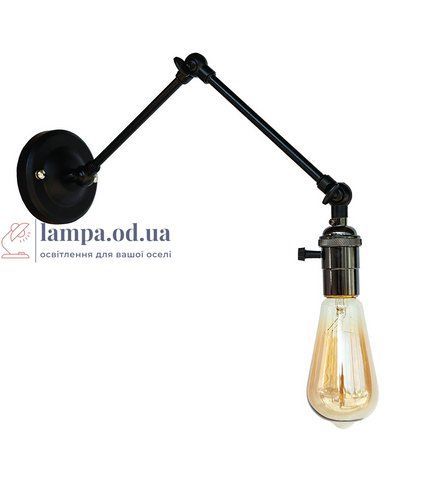 Бра настінне E27 Levistella 752WZ1904-1, 60W, чорний метал, сучасний стиль LVS03875 фото