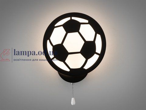 Настенный светильник LED Diasha 8065/1BK Футбольный мяч, 16W, 935 лм, металл, акрил, современный стиль для детей 8065/1BK фото