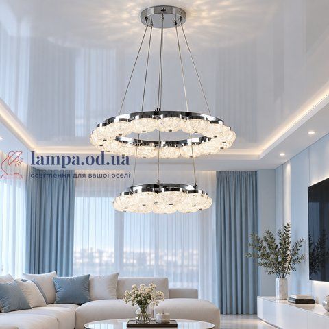Люстра Splendid Ray L3561/600+400/2 LED (Chrome), 334 Вт, 13-20 м&sup2; 30439234 фото