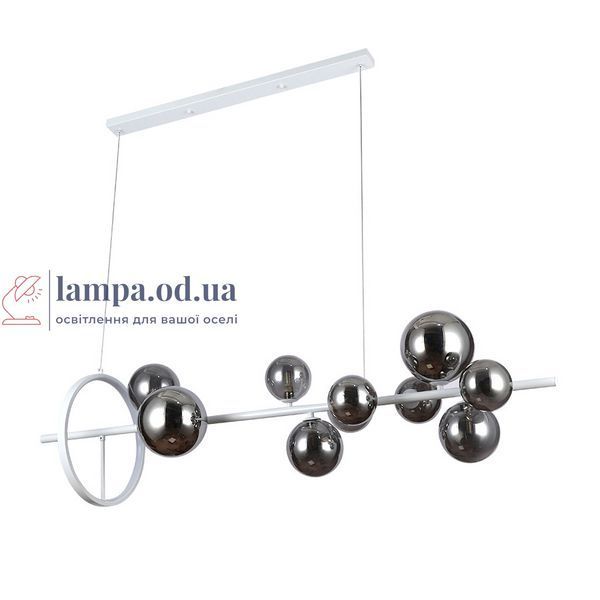 Люстра стельова LED Levistella 918LP267-10 WH+BK, 12W, чорнобурштинова, сучасний стиль LVS6098 фото