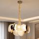 Подвесная круглая люстра Artlight 21822/500GD золотая на 10 ламп E14 с прозрачным, матовым и металлическим декором 21822/500GD фото 1