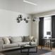 Люстра стельова LED Levistella 918LP267-10 WH+BK, 12W, чорнобурштинова, сучасний стиль LVS6098 фото 1