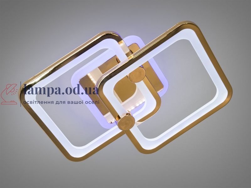 Сучасна стельова LED-люстра для дитячої Diasha 8208/2G LED 3color dimmer &mdash; золота, 50 Вт, 33&times;42 см 8208/2G LED 3color dimm фото