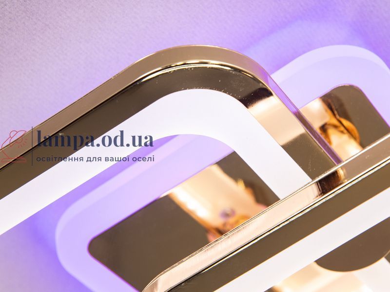 Сучасна стельова LED-люстра для дитячої Diasha 8208/2G LED 3color dimmer &mdash; золота, 50 Вт, 33&times;42 см 8208/2G LED 3color dimm фото