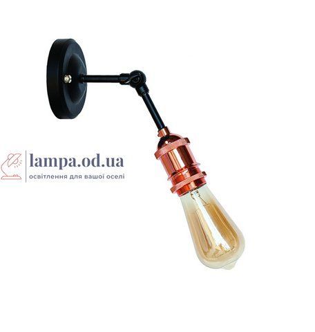 Бра настінне Levistella 752WF1206-1, E27, до 60W, чорний, рожеве золото, сучасний стиль для дому LVS04152 фото
