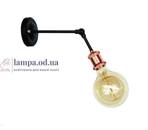 Настенное бра Levistella 752WM1106-1, E27, черный, розовое золото, для дома и зала LVS04373 фото